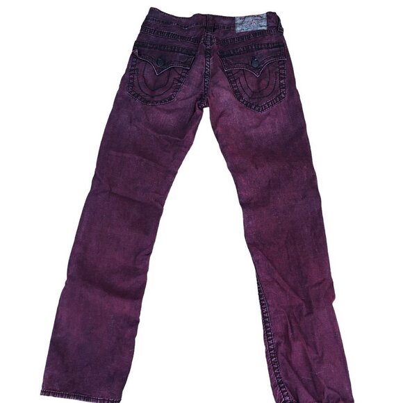 TRUE Religion Jeans Size 32 STRAIGHT Red - Picture 5 of 6